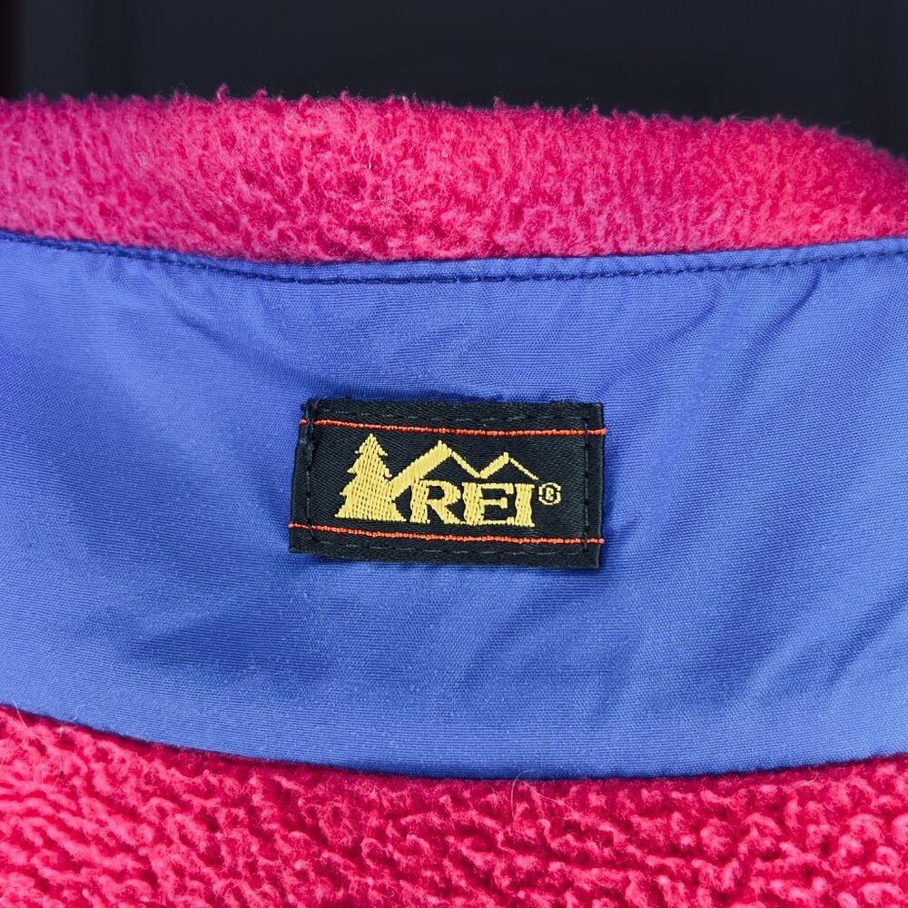 REI Women's half zip fleece pullover (80's or 90's) - Medium - Picture 3 of 5